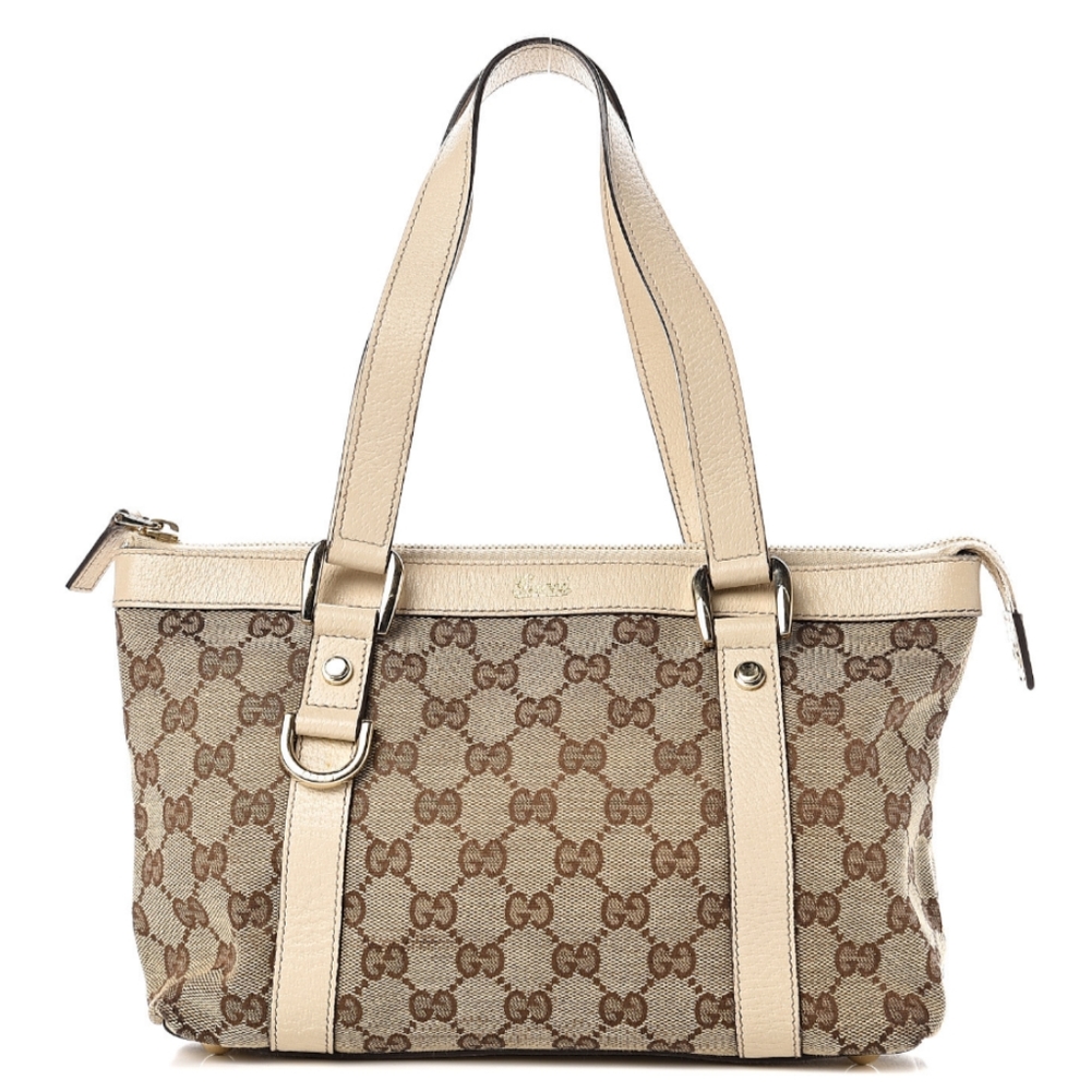 Gucci monogram small abbey tote bag